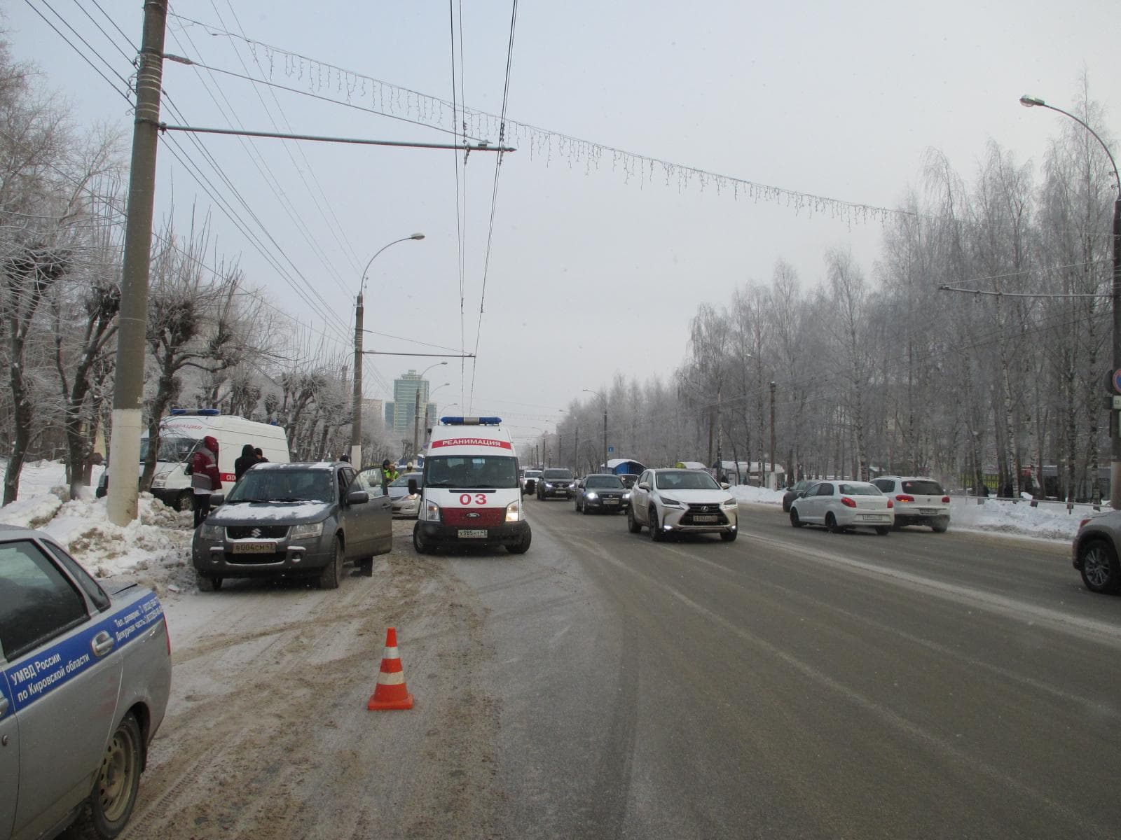 На Московской Solaris перестроился в «скорую помощь»