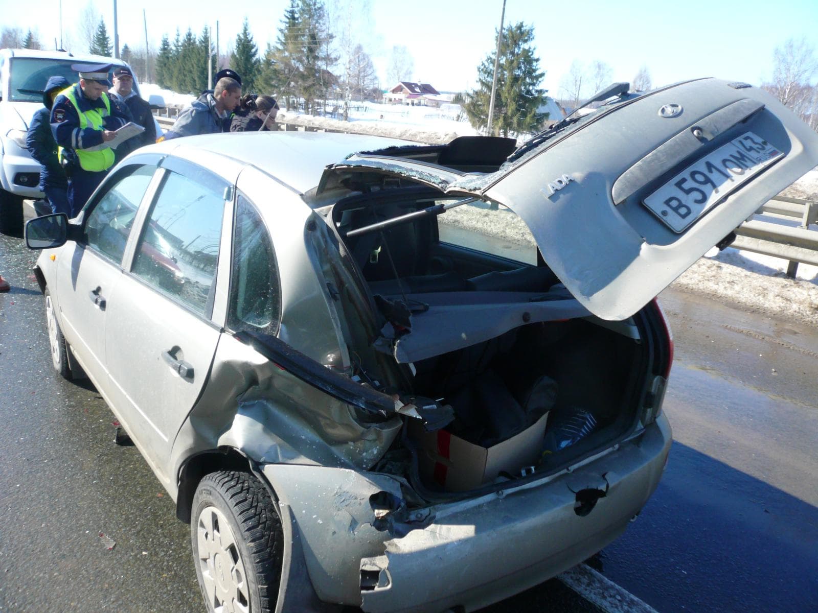 Перестроение на Советском тракте закончилось аварией
