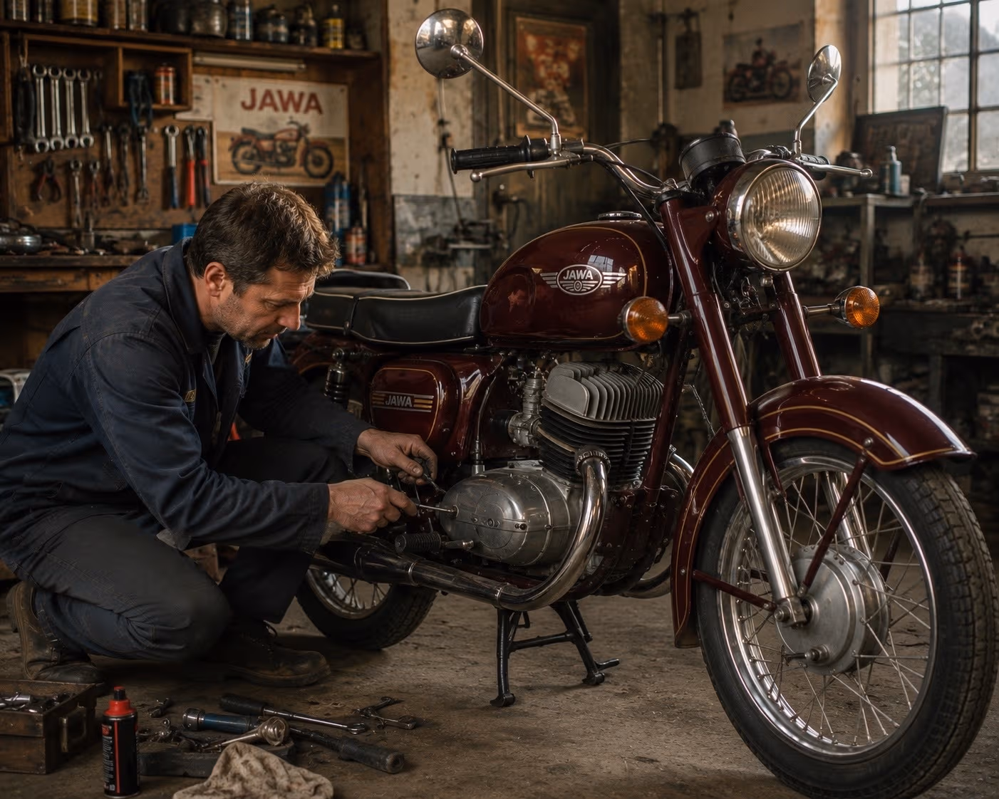 Jawa 350 с душой и сердцем вместо движка: рассказ о байке, который хозяин не променяет ни на что