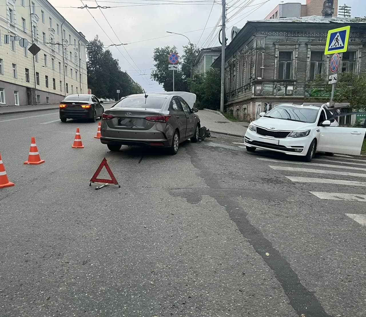 В Кирове на Владимирской в ДТП пострадали две женщины