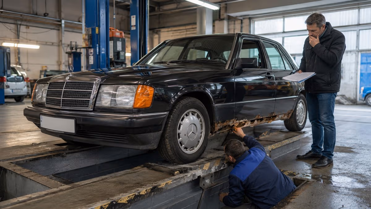 Думал, взял идеальный Mercedes W123 за 350 тысяч – а на учёте вскрылись запрет и гнилое дно: пришлось продавать