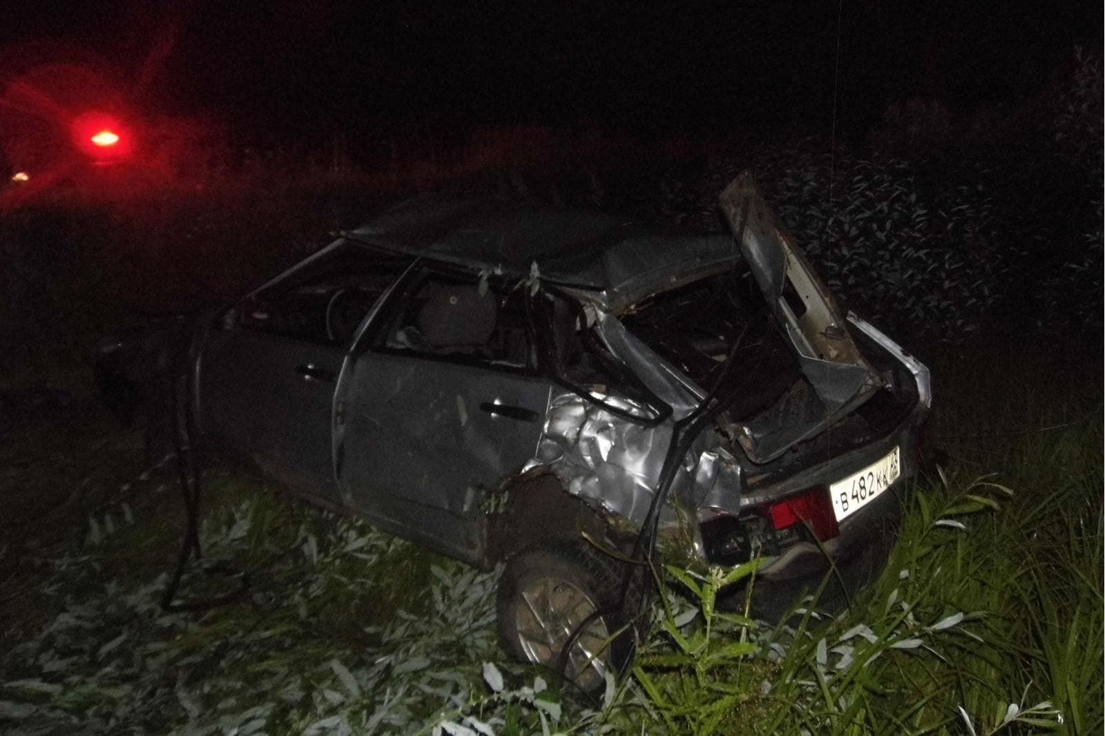 В Кикнурском районе водитель не справился с управлением и улетел в кювет