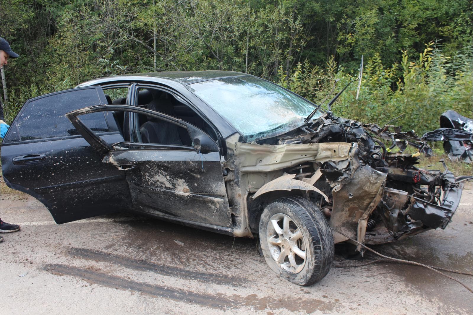 Lacetti выехала на встречную полосу под «Камаз»