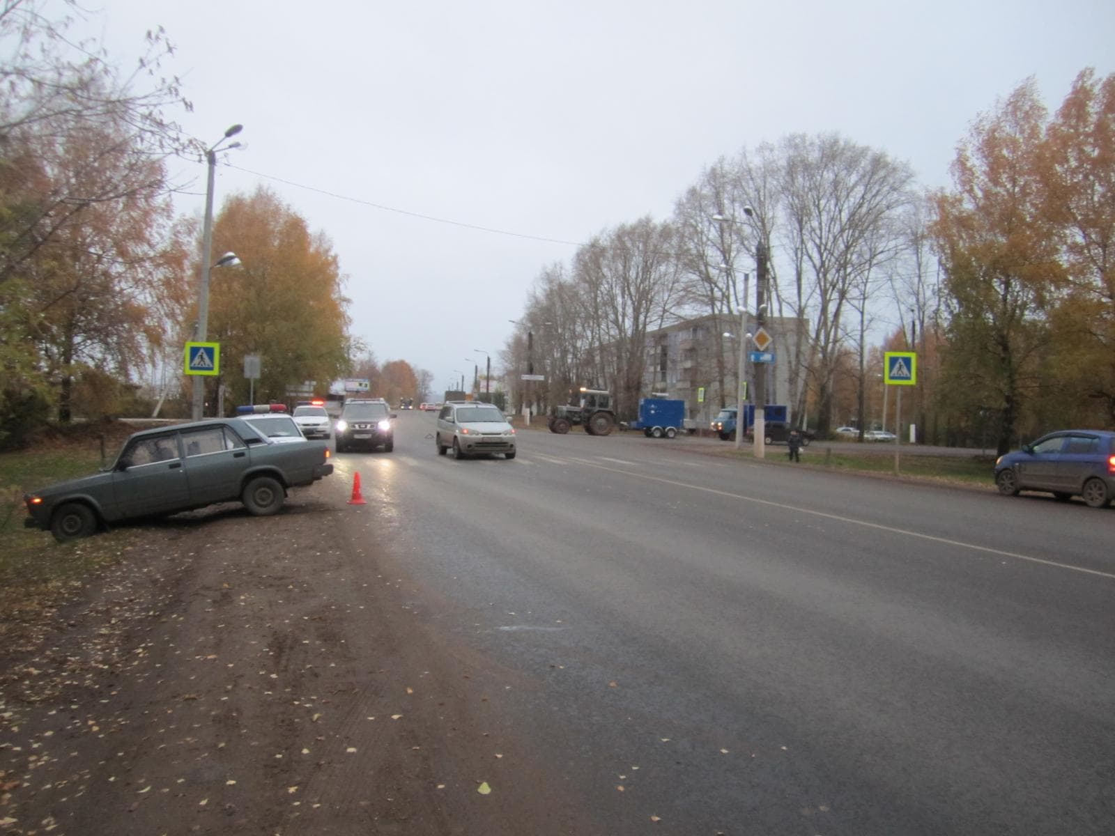 ДТП в Нововятске: машина отлетела в пешехода