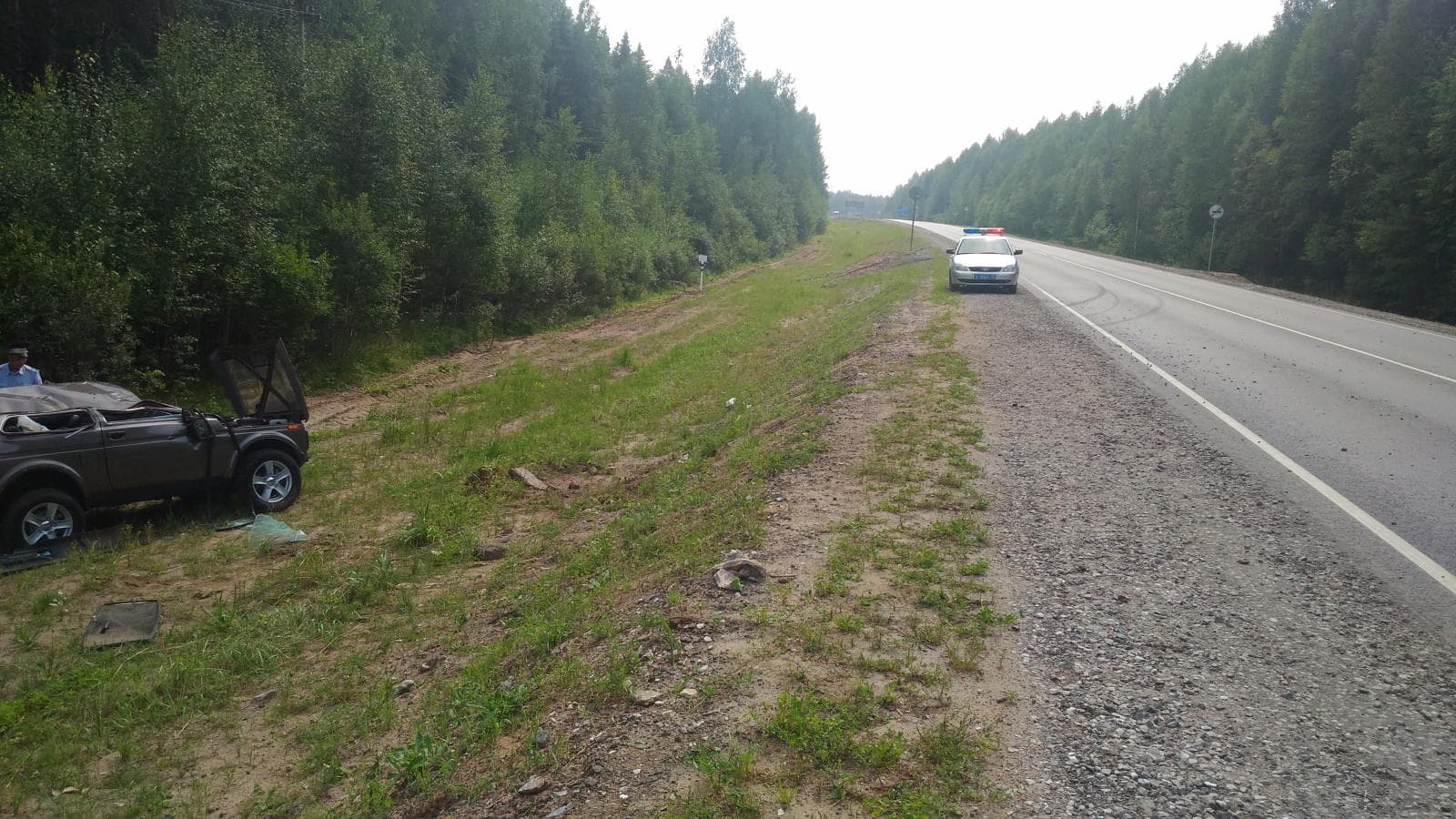 На «Вятке» перевернулась «Нива»