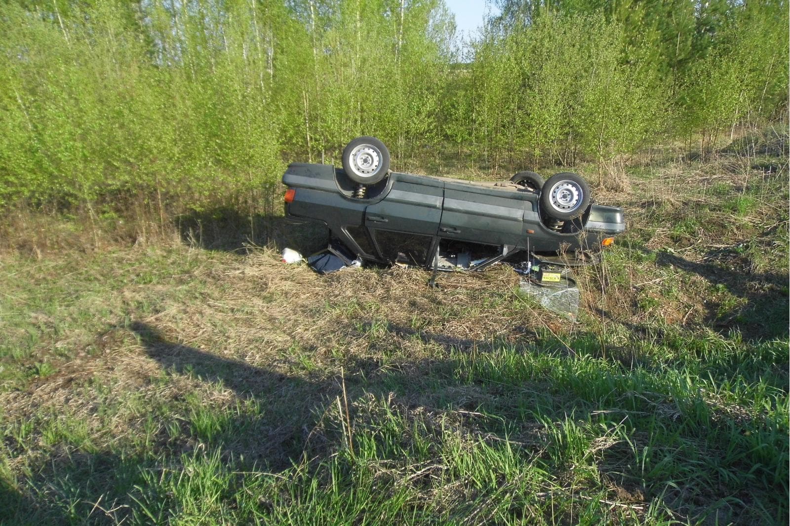 В Яранском районе водитель «пятнадцатой» потерял управление и перевернулся