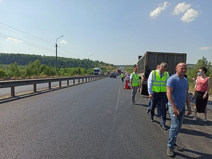 Ремонтные работы на улице Дзержинского выполнены на 80%