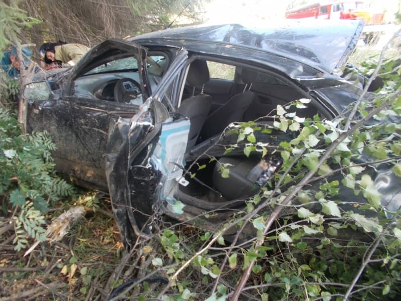 В Уржумском районе перевернулся Chevrolet