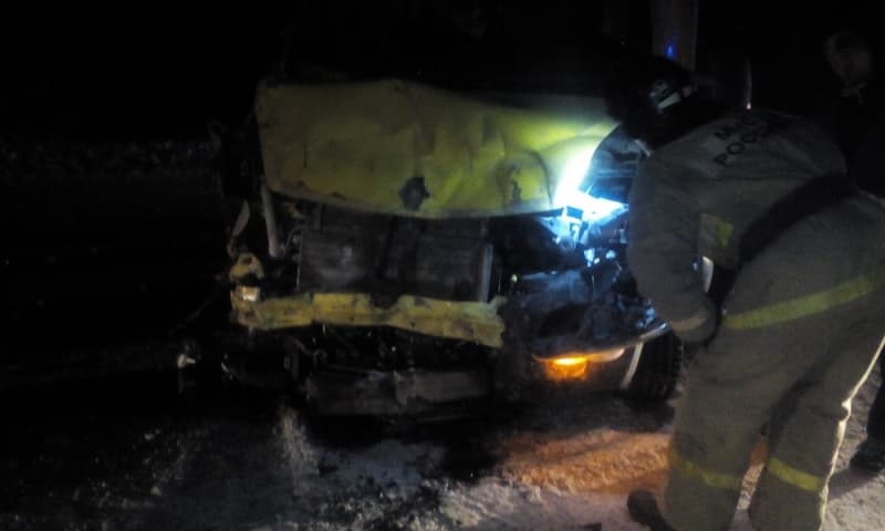 По дороге в Советск столкнулись Niva и Renault