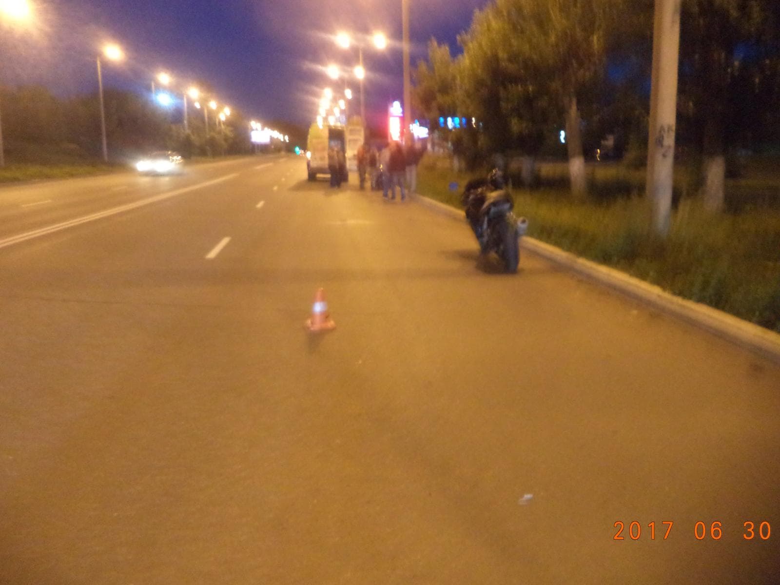 2 мотоциклиста столкнулись на Солнечной