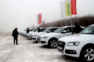 Счастливые клиенты АЦ Киров прошли курс «Мастер» на полигоне Школы Водительского Мастерства quattro