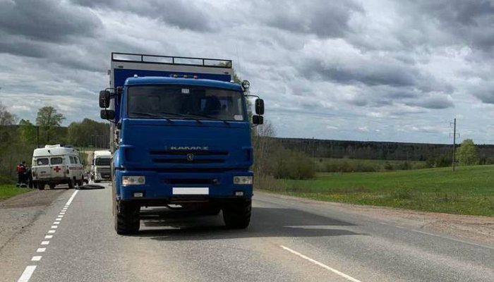 Пешеход в Кирово-Чепецком районе скончался после ДТП с КамАЗом