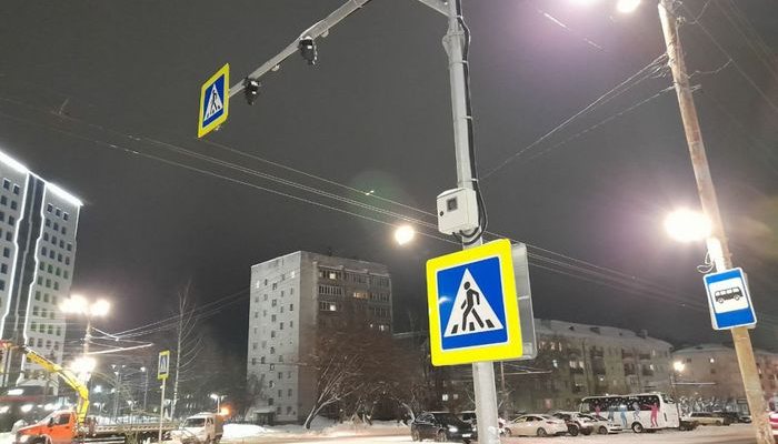 СМИ: В Кирове устанавливают первый пешеходный переход с лазерной разметкой