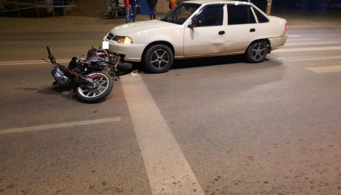 В Кирове в ДТП пострадал мотоциклист