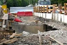 Реконструкция путепровода у завода ОЦМ [видео]