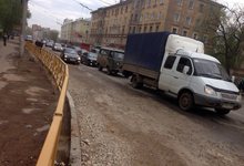 Комсомольская в щебенке. Работы закончили, осадок остался