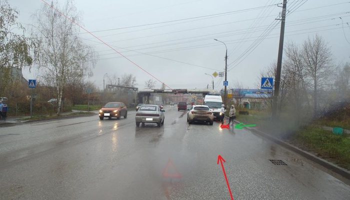 На Ердякова сбили женщину на пешеходном переходе
