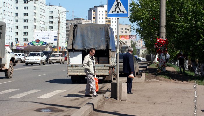 Карта самых опасных пешеходных переходов в Кирове