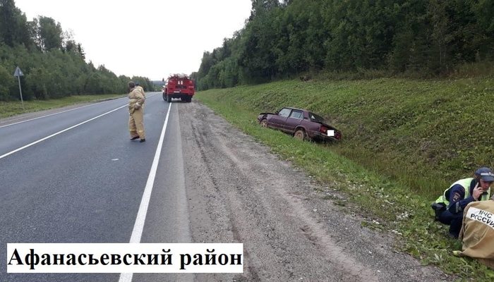 В Кировской области пьяный водитель «пятёрки» улетел в кювет