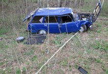 ДТП в Пижанском районе: «четверка» столкнулась с грузовиком и улетела в кювет