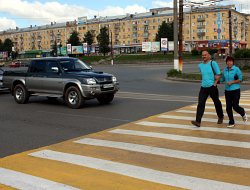 В Кирове появился ЕВРО-переход для пешеходов