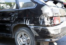 ДТП: перекресток не поделили легковушка и КамАЗ «бетономешалка»