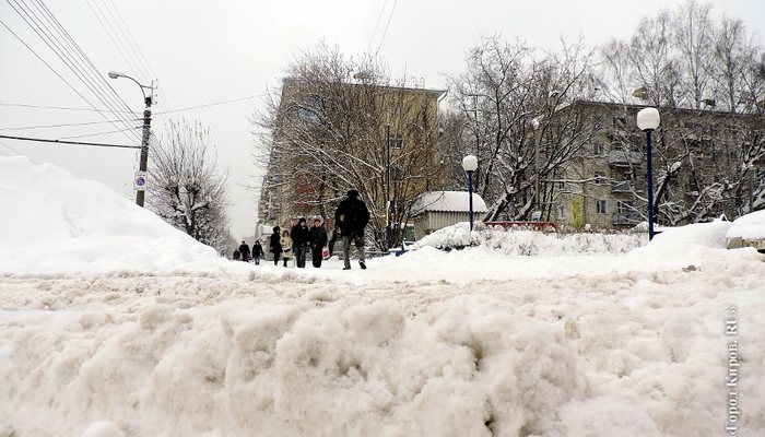 В выходные Киров вновь будет засыпать снегом