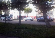 На Ленина у общежития ВятГГУ столкнулись автобус и «Форд»