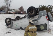 На трассе Котельнич – Свеча перевернулся «уазик» Россельхознадзора