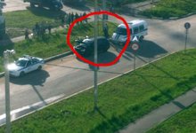 В Чистых Прудах пьяного водителя «Лексуса» приковали к дорожному знаку 