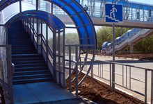 Первый надземный переход торжественно открыт