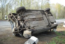 В Кирово-Чепецком районе  на трассе перевернулась «двенадцатая»