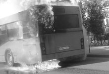 В Омутнинском районе на ходу вспыхнул пассажирский автобус