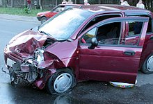 ДТП: лобовое столкновение Daewoo Matiz и «четырнадцатой»