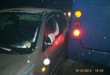 В аварии с автобусом и «Тойотой» пострадал горожанин