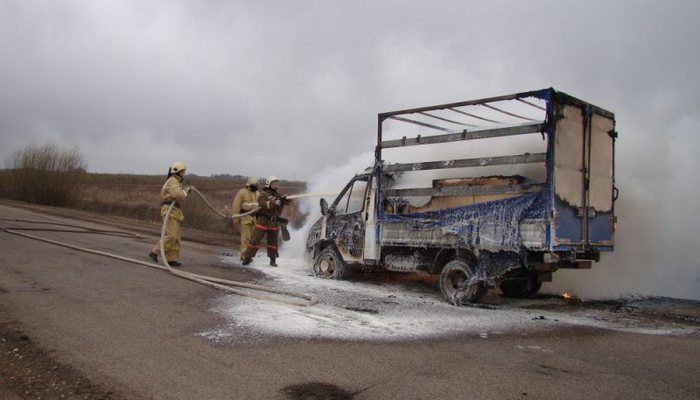 В Яранском районе сгорела "Газель"