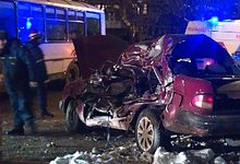 ДТП. Автобус протаранил Волгу