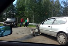 На Советском тракте столкнулись 3 автомобиля