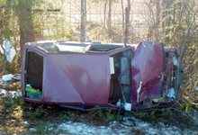 Водитель без прав погиб в девятке, улетевшей в кювет