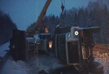 На трассе Киров – Котельнич опрокинулся ГАЗ