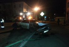 В Котельниче «Ауди» нанизало на ограждение