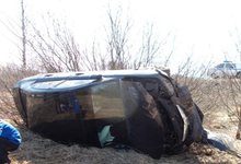 В Котельниче перевернулась «Мазда» с «питерскими» номерами