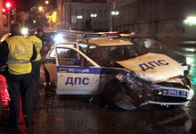 Наряд ДПС попал в аварию