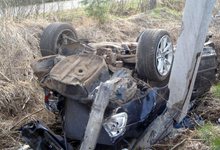 Водитель БМВ, перевернувшегося в Чепецке, погиб