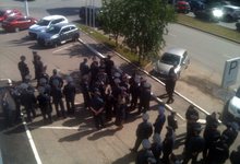 Медведев в Кирове: сотрудники ДПС на постах с раннего утра