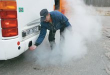 Водителей автобусов наказали за грязный воздух