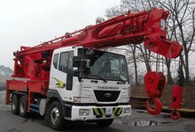 Под Афанасьево упал автокран