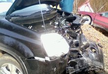 На трассе Ниссан X-TRAIL столкнулся с Фольксвагеном