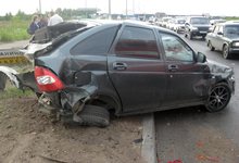 На окраине Кирова столкнулись 3 ВАЗа