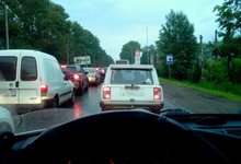 На дамбе Макарье столкнулись «Фольксваген» и ВАЗ-21099 